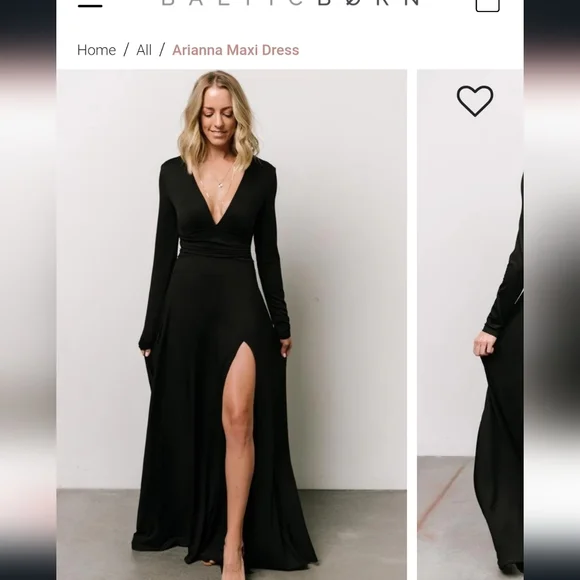 Baltic born black maxi dress